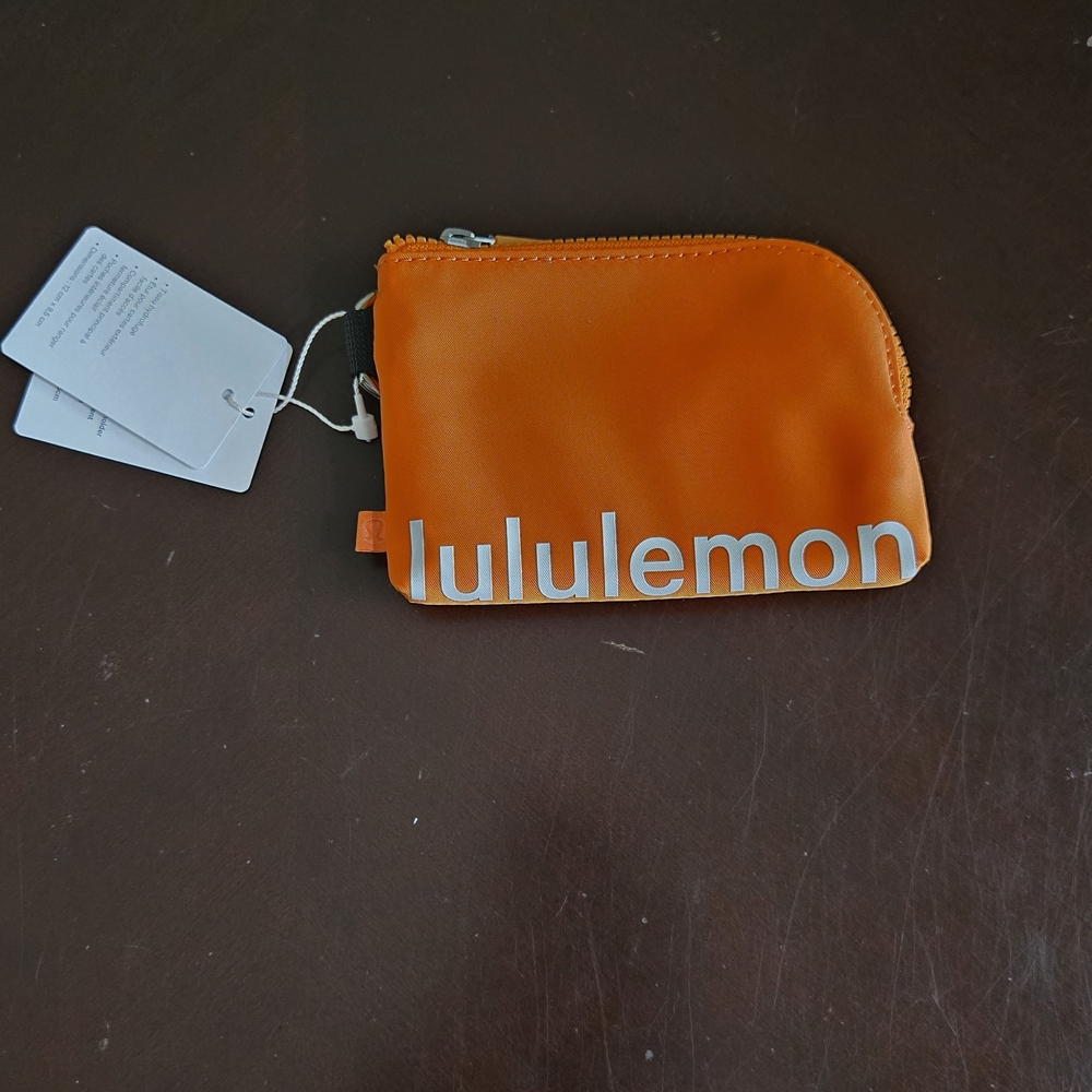 Lululemon Orange Zip Pouch